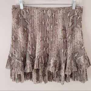 Banana Republic Grey Snake Print Skirt